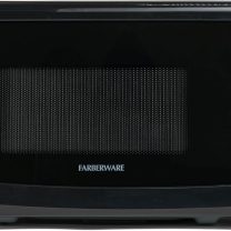 Farberware Countertop Microwave 700 Watts, 0.7 Cu. Ft. - Microwave Oven With LED Lighting and Child Lock - Perfect for Apartments and Dorms - Easy Clean Stainless Steel